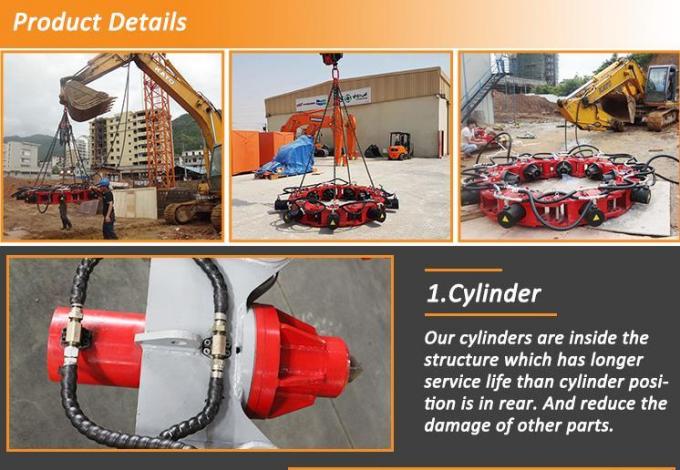 Bagger-Crane Mounted Hydraulic Concrete Pile-Unterbrecher-Hauptschneider 0